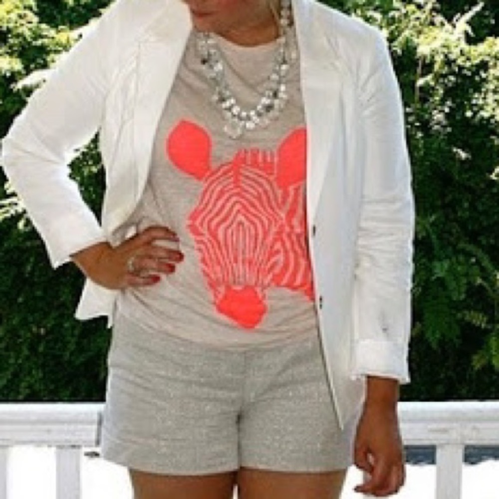 J. Crew Neon Zebra Graphic Print Lightweight Tee - Picture 10 of 10